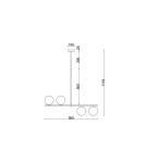 Pendant lamps - UMMO SUGURI A white L size ceiling lamp SGA111R36 - product 4