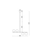 Pendant lamps - UMMO SUGURI A white XL size ceiling lamp SGA111R66 - product 4