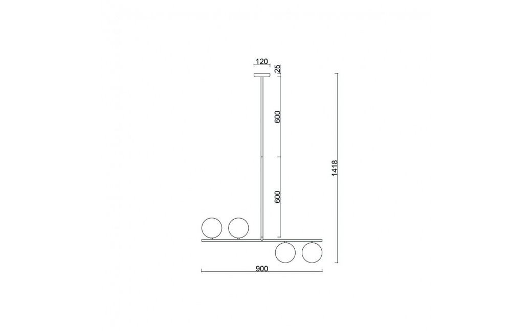 UMMO SUGURI A biała lampa sufitowa w rozmiarze XL SGA111R66