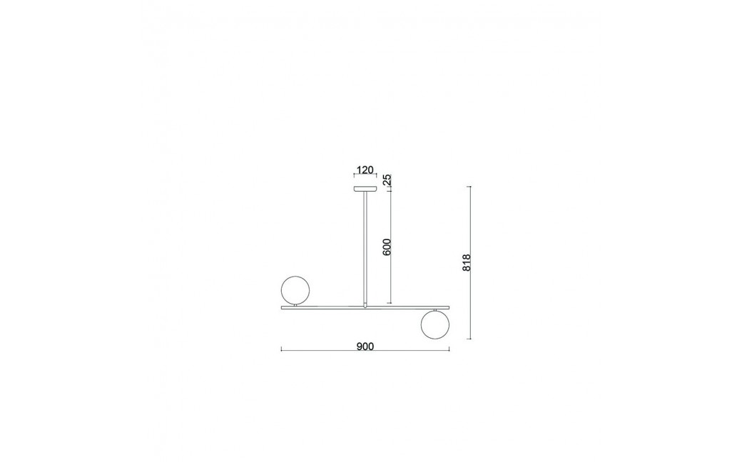 UMMO SUGURI C czarna lampa sufitowa w rozmiarze M SGC322R06