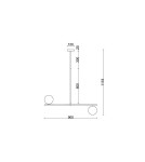 Pendant lamps - UMMO SUGURI C black L size ceiling lamp SGC322R36 - product 4