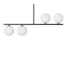 Pendant lamps - UMMO SUGURI A black S-size ceiling lamp with increased IP44 waterproofing SGA122RS3 - product 3