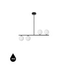 Pendant lamps - UMMO SUGURI A black M-size ceiling lamp with increased IP44 waterproofing SGA122RS6 - product 1
