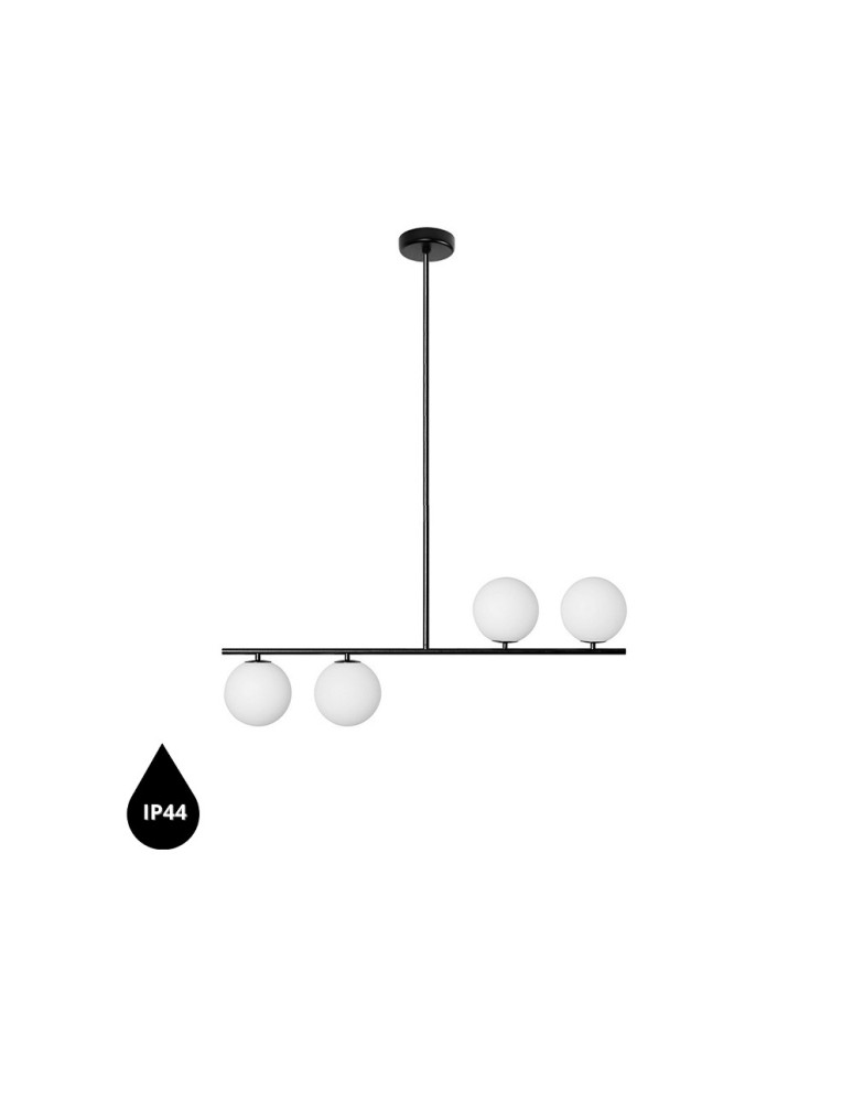 Pendant lamps - UMMO SUGURI A black L-size ceiling lamp with increased IP44 waterproofing SGA122RS36 - product kolory-swiatla.pl 1