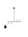 UMMO SUGURI A black L-size ceiling lamp with increased IP44 waterproofing SGA122RS36