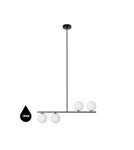 Pendant lamps - UMMO SUGURI A black XL size ceiling lamp with increased IP44 waterproofing SGA122RS66 - product 1