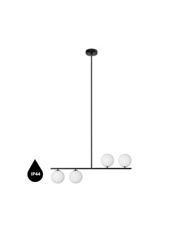 UMMO SUGURI A black XL size ceiling lamp with increased IP44 waterproofing SGA122RS66