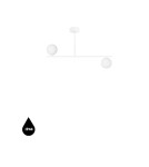 Pendant lamps - UMMO SUGURI C white S-size ceiling lamp with increased IP44 waterproofing SGC311RS3 - product 1