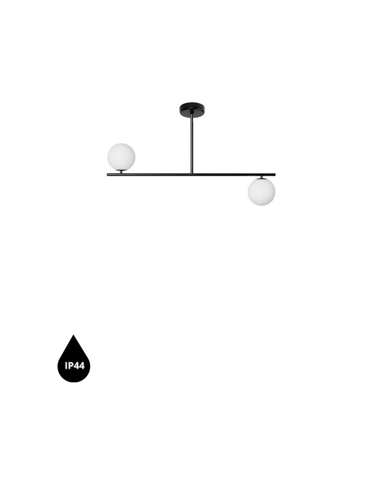 Pendant lamps - UMMO SUGURI C black S-size ceiling lamp with increased IP44 waterproofing SGC322RS3 - product kolory-swiatla.pl 1
