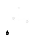 Pendant lamps - UMMO SUGURI C white M-size ceiling lamp with increased IP44 waterproofing SGC311RS6 - product 1