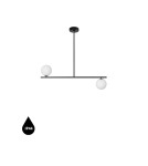 Pendant lamps - UMMO SUGURI C black M-size ceiling lamp with increased IP44 waterproofing SGC322RS6 - product 1