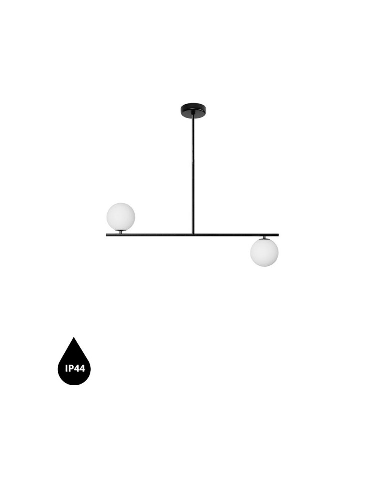 Pendant lamps - UMMO SUGURI C black M-size ceiling lamp with increased IP44 waterproofing SGC322RS6 - product kolory-swiatla.pl 1