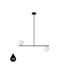 Pendant lamps - UMMO SUGURI C black L-size ceiling lamp with increased IP44 waterproofing SGC322RS36 - product 1