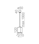 Pendant lamps - Aqform QUPET pendant 12 LED 230V 8W 330lm 50420 - product 2