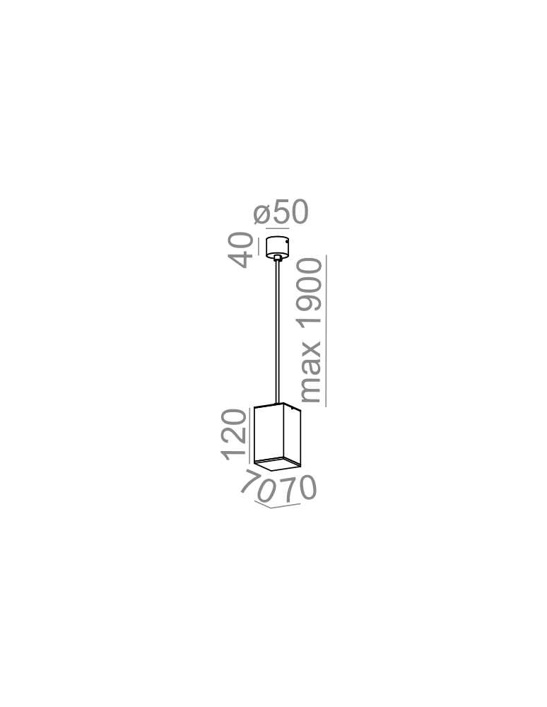 Pendant lamps - Aqform QUPET pendant 12 LED 230V 8W 330lm 50420 - product kolory-swiatla.pl 2
