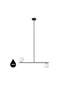 UMMO SUGURI C black XL size ceiling lamp with increased IP44 waterproofing SGC322RS66