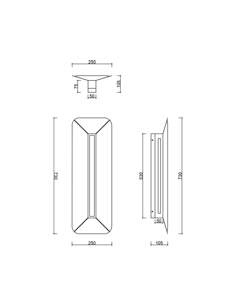 Wall lamps - UMMO YOTTSU WALL A black wall lamp / wall sconce YWA620002. - product kolory-swiatla.pl 5