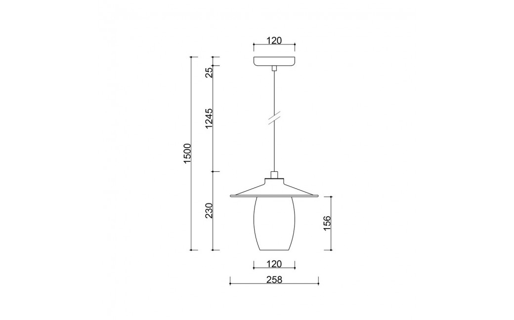 UMMO JINGU A czarna sufitowa lampa wisząca JNA122P0