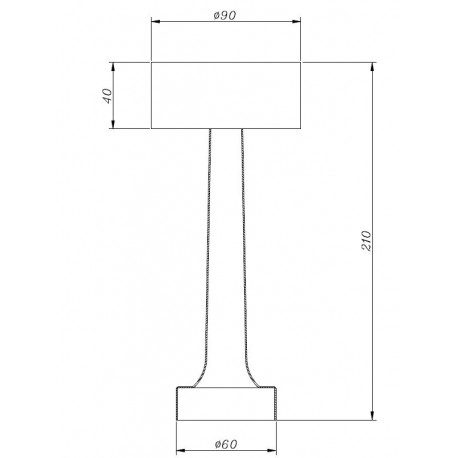  Step Into Design Lampa stołowa TAVOLO A LED dotykowa złota 21 cm ST-8127T/A GOLD