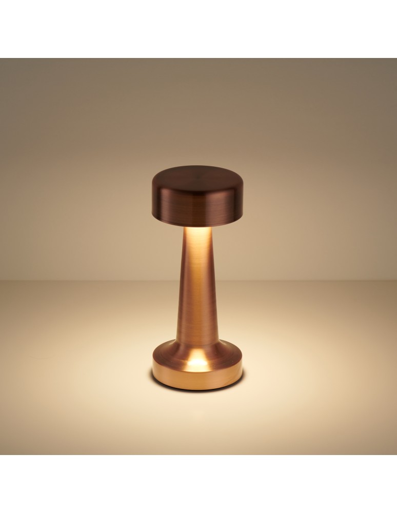 LED table lamps -  Step Into Design TAVOLO A LED touch copper 21 cm table lamp ST-8127T/A COPPER - product kolory-swiatla.pl 3