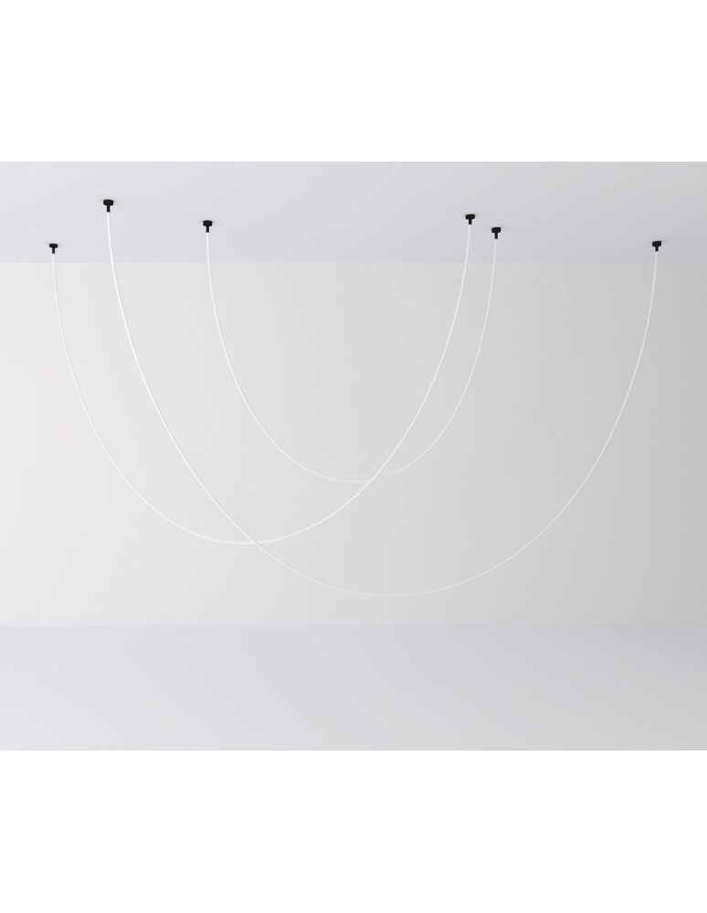 Designer pendant lamps -  Step Into Design SNAKE LED hose pendant lamp black 400 cm MD1021-4 black - product kolory-swiatla.pl 2