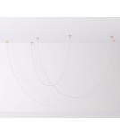 Designer pendant lamps -  Step Into Design SNAKE LED hose pendant lamp gold 400 cm MD1021-4 gold - product 2