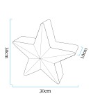 Portable garden lamps -  Step Into Design STAR LED RGBW 16 color 30 cm decorative garden star lamp ES-CR041 - product 9