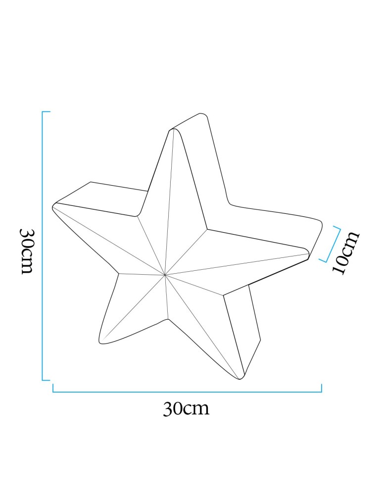 Portable garden lamps -  Step Into Design STAR LED RGBW 16 color 30 cm decorative garden star lamp ES-CR041 - product kolory-swiatla.pl 9