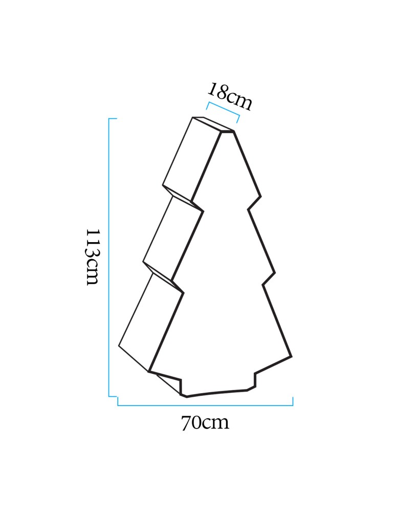 Portable garden lamps -  Step Into Design X-MASS TREE L LED RGBW Christmas tree garden lamp 16 colors 113 cm ES-CR022. - product kolory-swiatla.pl 8