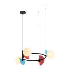 Multicolored pendant lamps - Italux Nauti Pendant 4xG9 25W Blue, orange, pink PND-37482-4R-MLTI - product 1