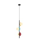 Multicolored pendant lamps - Italux Nauti Pendant 3xG9 25W Blue, orange, pink PND-37482-3V-MLTI - product 1