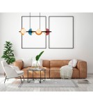 Multicolored pendant lamps - Italux Nauti Pendant 4xG9 25W Blue, orange, pink PND-37482-4-MLTI - product 2