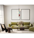 Multicolored pendant lamps - Italux Nauti Pendant 3xG9 25W Blue, orange, pink PND-37482-3V-MLTI - product 2