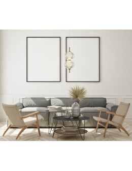 Italux Lazie Wisząca 2xLED 10W 1000 lm 3000K (Ciepła biel) Mosiężny, przezroczysty PND-29038-2-GD - produkt 2