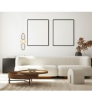 Single pendant lamps - Italux Gastel Pendant 1xLED 16W 1000 lm 3000K (Warm White) Black, white, transparent PND-74937-3-BK - product 2