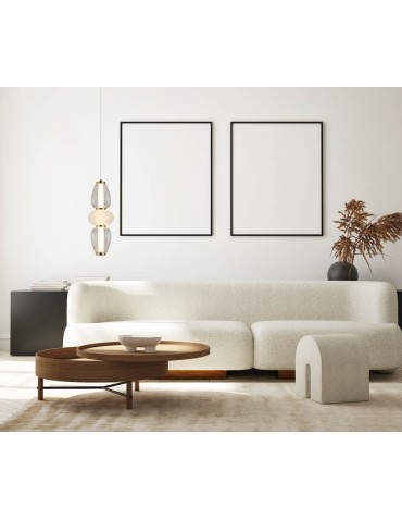 Italux Gastel Pendant 1xLED 16W 1000 lm 3000K (Warm White) Black, white, transparent PND-74937-3-BK - product 2