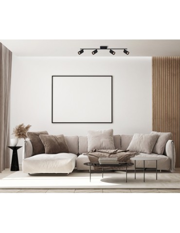 Italux Tris Reflektorek/Spot 4xGU10 10W Czarny piaskowany SPL-46829-4-BK - produkt 2