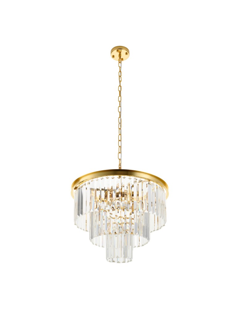Glamour chandeliers -  Step Into Design SPLENDORE gold 50 cm pendant lamp DN915-50A - product kolory-swiatla.pl 3