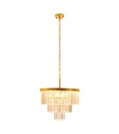 Glamour chandeliers -  Step Into Design SPLENDORE gold 50 cm pendant lamp DN915-50A - product 7