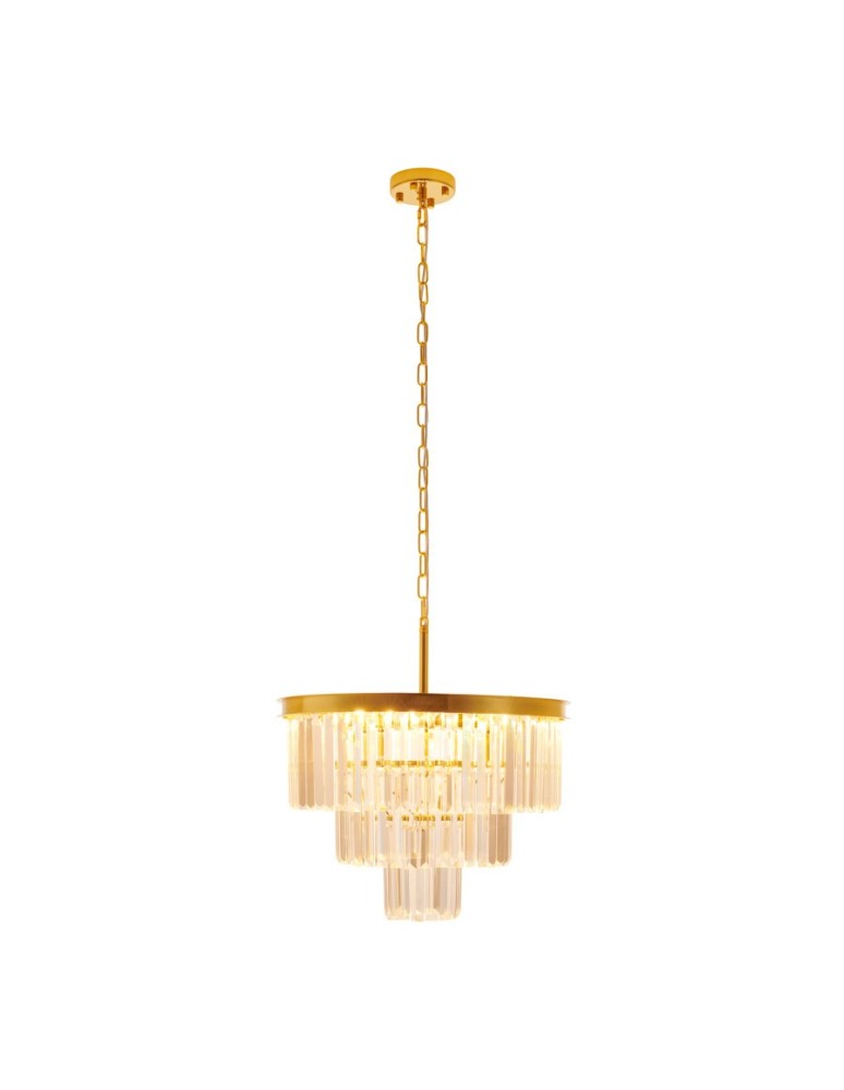 Glamour chandeliers -  Step Into Design SPLENDORE gold 50 cm pendant lamp DN915-50A - product kolory-swiatla.pl 7
