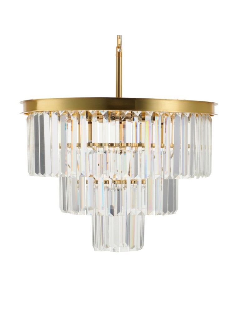 Glamour chandeliers -  Step Into Design SPLENDORE gold 50 cm pendant lamp DN915-50A - product kolory-swiatla.pl 8