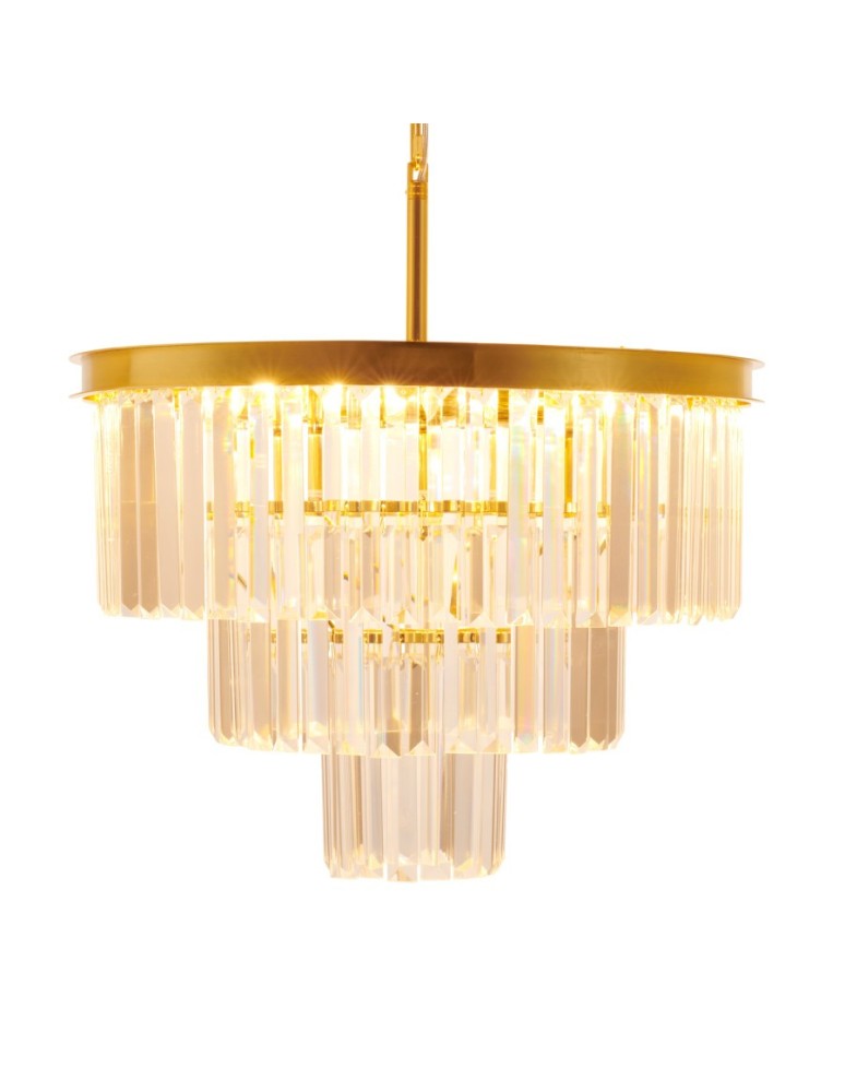 Glamour chandeliers -  Step Into Design SPLENDORE gold 50 cm pendant lamp DN915-50A - product kolory-swiatla.pl 9