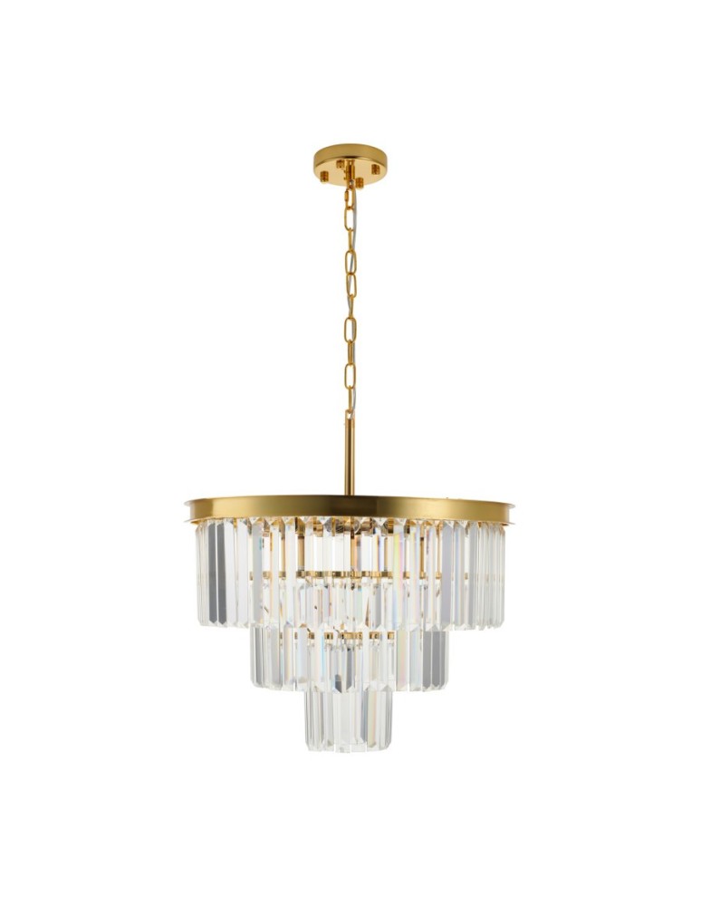 Glamour chandeliers -  Step Into Design SPLENDORE gold 50 cm pendant lamp DN915-50A - product kolory-swiatla.pl 12