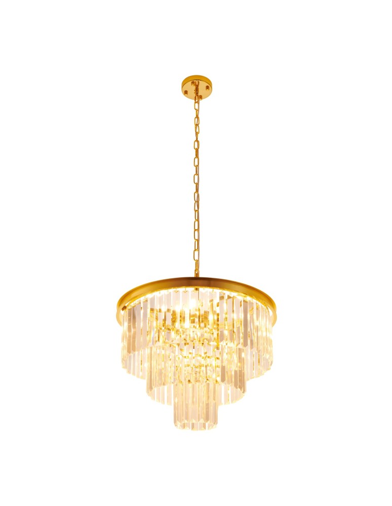Glamour chandeliers -  Step Into Design SPLENDORE gold 50 cm pendant lamp DN915-50A - product kolory-swiatla.pl 15