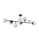 Pendant lamps spheres - Light Prestige Dorado 8 pendant lamp black LP-002/8P BK 8xE14 black/white - product 1