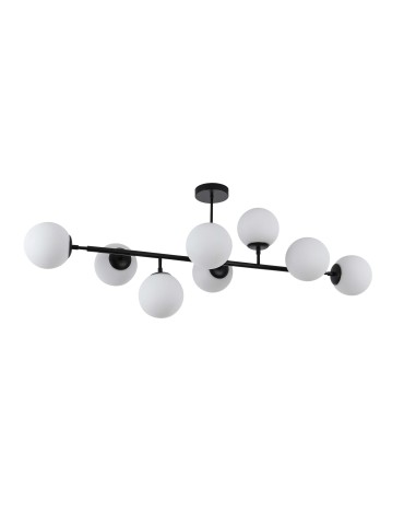 Light Prestige Dorado 8 pendant lamp black LP-002/8P BK 8xE14 black/white