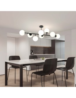 Light Prestige Dorado 8 lampa wisząca czarna LP-002/8P BK 8xE14 czarny/biały - produkt 2