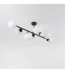 Pendant lamps spheres - Light Prestige Dorado 8 pendant lamp black LP-002/8P BK 8xE14 black/white - product 3