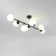 Light Prestige Dorado 8 lampa wisząca czarna LP-002/8P BK 8xE14 czarny/biały