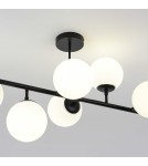 Pendant lamps spheres - Light Prestige Dorado 8 pendant lamp black LP-002/8P BK 8xE14 black/white - product 6